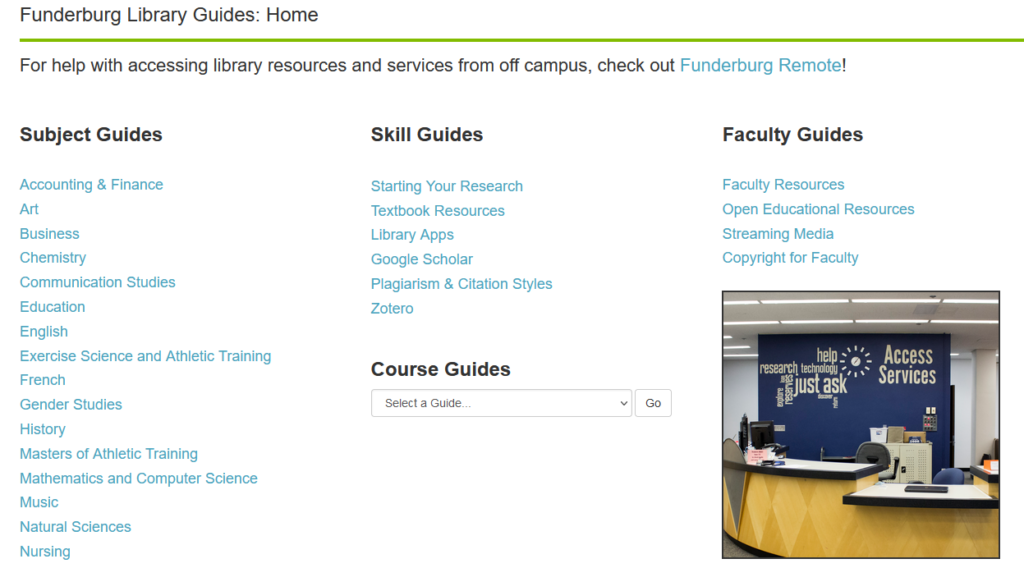 LibGuide Landing Pages Aestiva Solutions
